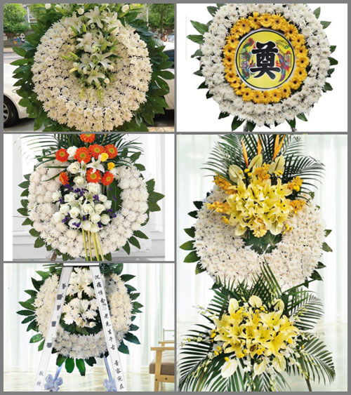 山东青岛城阳区流亭街道西流亭村花圈速递